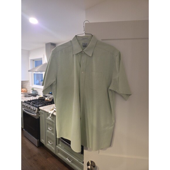 L.L. Bean Other - #74 LL Bean Traditional Fit Shirt Men 17.5 Button Up Wrinkle Free Cotton 215174